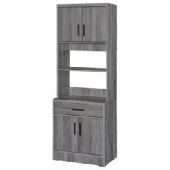 Better Home Products Shelby Tall Wooden Kitchen Pantry In Gray 9 Better Home Products Shelby Tall Wooden Kitchen Pantry In Gray -Kitchen Storage Store 3c21328e03eb3547 9222 w800 h800 b1 p0