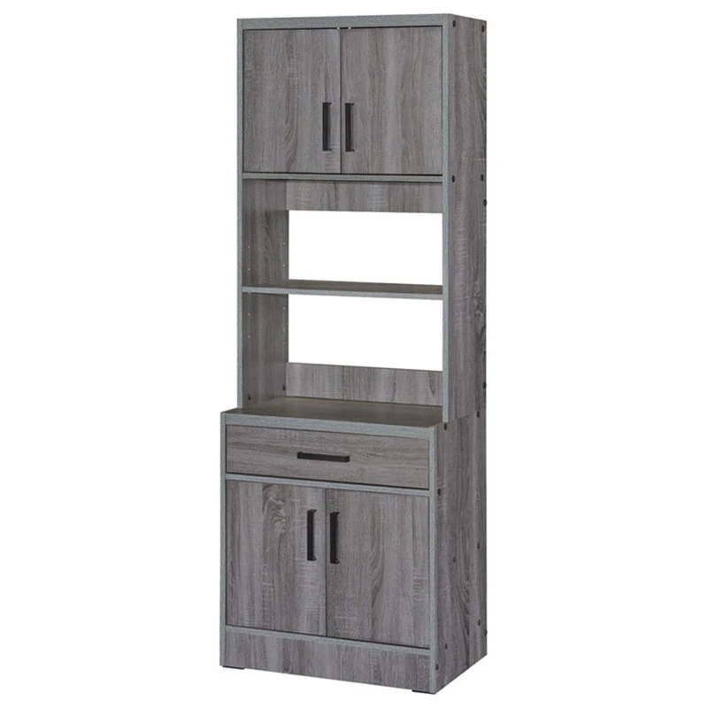 Better Home Products Shelby Tall Wooden Kitchen Pantry In Gray 5 Better Home Products Shelby Tall Wooden Kitchen Pantry In Gray - Image 3