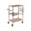 Madera Utility Kitchen Cart, Bamboo And Chrome -Kitchen Storage Store 3e5106120bbd6287 5564 w800 h800 b1 p0