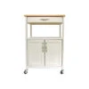 Kitchen Trolley, White Base Natural Top 2 Kitchen Trolley, White Base Natural Top -Kitchen Storage Store 3ea163790dffdea7 2171 w800 h800 b1 p0