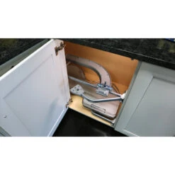 Solid Surface 2-Shelf Blind Corner Organizer For Blind Left Cabinet, Gray, 33" -Kitchen Storage Store 3ff185a9025859e7 8040 w800 h800 b0 p0