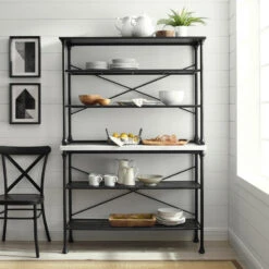 Crosley Madeleine Baker's Rack Console And Hutch 19 Crosley Madeleine Baker's Rack Console And Hutch -Kitchen Storage Store 43316cab0fe27d7d 0026 w800 h800 b0 p0