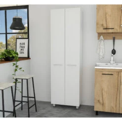 FM FURNITURE Pensacola Pantry Cabinet, White 9 FM FURNITURE Pensacola Pantry Cabinet, White -Kitchen Storage Store 441121490351589b 1831 w800 h800 b0 p0