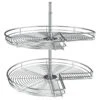 Steel Kidney 2-Shelf Lazy Susans For Corner Base Cabinets, 28" -Kitchen Storage Store 442153490258569c 8047 w800 h800 b1 p0
