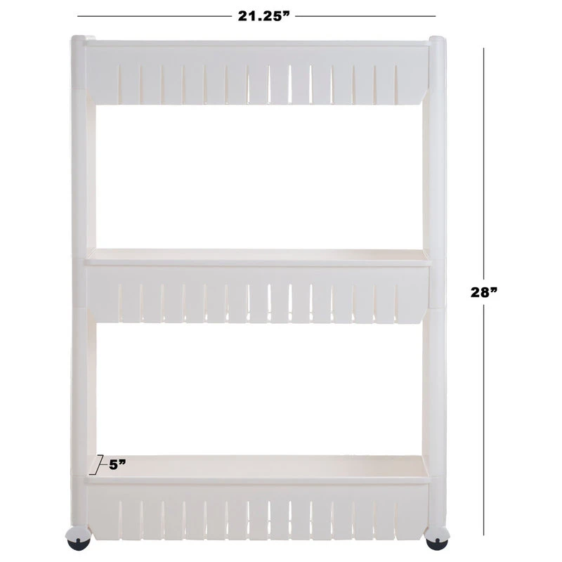 Everyday Home Three Tier Slim Slide Out Pantry On Rollers 4 Everyday Home Three Tier Slim Slide Out Pantry On Rollers - Image 2