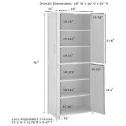 Crosley Savannah Tall Pantry, White 19 Crosley Savannah Tall Pantry, White -Kitchen Storage Store 46818e7103b513db 9636 w800 h800 b1 p0