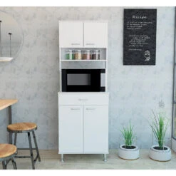 FM FURNITURE Bay Area Pantry, White -Kitchen Storage Store 4701339d03515870 1831 w800 h800 b0 p0