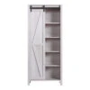 Furniture Of America Kleva Transitional Wood Sliding Door Pantry In White Oak -Kitchen Storage Store 49e14e4f009b5c83 0657 w800 h800 b1 p0