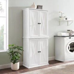 Crosley Clifton Tall Pantry Distressed White 2 Stackable Pantries 22 Crosley Clifton Tall Pantry Distressed White 2 Stackable Pantries -Kitchen Storage Store 4ae15ff90f73ba3d 0161 w800 h800 b0 p0