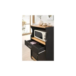 Microwave Kitchen Cart, Black-Beech -Kitchen Storage Store 4c21c97f0112b6a2 1938 w800 h800 b0 p0