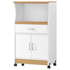 Microwave Cart, White