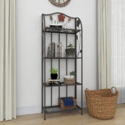 Traditional Black Metal Bakers Rack 63065 23 Traditional Black Metal Bakers Rack 63065 -Kitchen Storage Store 4e112ab601d7236a 8023 w800 h800 b0 p0