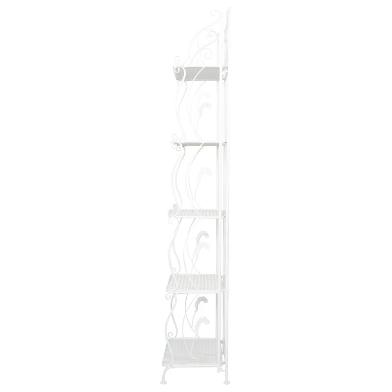 French Country White Metal Bakers Rack 560822 5 French Country White Metal Bakers Rack 560822 - Image 3