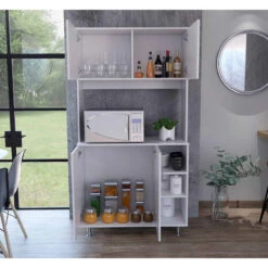 FM FURNITURE Colorado Pantry Cabinet, White 14 FM FURNITURE Colorado Pantry Cabinet, White -Kitchen Storage Store 50314ec703515867 1831 w800 h800 b0 p0
