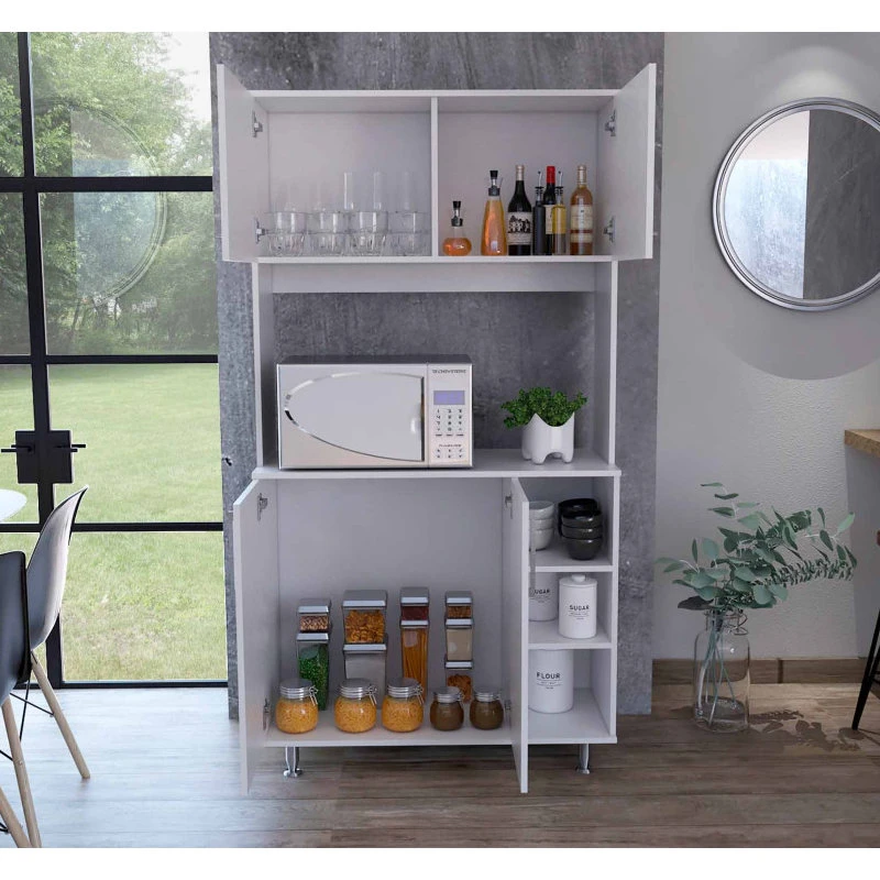 FM FURNITURE Colorado Pantry Cabinet, White 7 FM FURNITURE Colorado Pantry Cabinet, White - Image 5