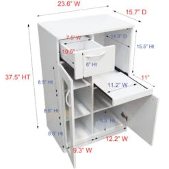 Goblin Kitchen Storage Pantry Cabinet With Adjustable Shelves, White Wood -Kitchen Storage Store 50d13d8b0de94dec 6009 w800 h800 b0 p0
