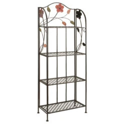 Traditional Black Metal Bakers Rack 63065
