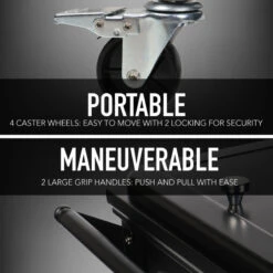 Permasteel 80 Quart Portable Rolling Patio Cooler, Black 16 Permasteel 80 Quart Portable Rolling Patio Cooler, Black -Kitchen Storage Store 51011b5a00c8d58d 4603 w800 h800 b0 p0