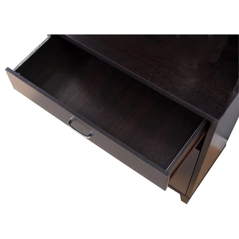 Benjara 15.5" 2-door Transitional Wood Bakers Cabinet With 1 Drawer In Brown 4 Benjara 15.5" 2-door Transitional Wood Bakers Cabinet With 1 Drawer In Brown - Image 2