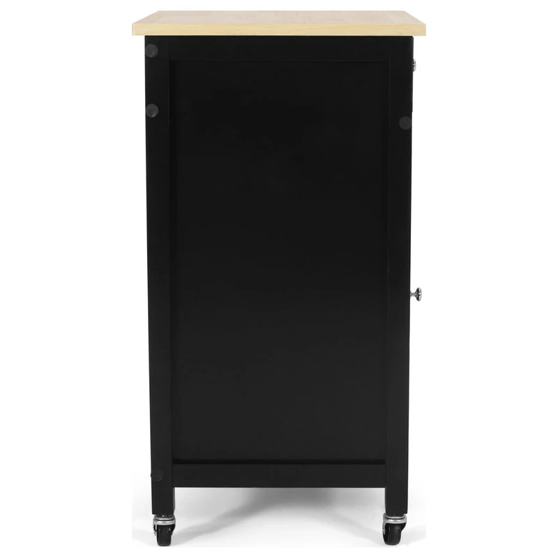 Medway Contemporary Glass Paneled Kitchen Cart 11 Medway Contemporary Glass Paneled Kitchen Cart - Image 9