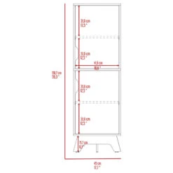 Dahoon Single Kitchen Pantry, Light Oak, White -Kitchen Storage Store 55a196a902dec1af 1921 w800 h800 b1 p0