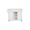 Baxton Studio Meryland White Modern Kitchen Island Cart 1 Baxton Studio Meryland White Modern Kitchen Island Cart -Kitchen Storage Store 6021ef020a1c7126 8914 w800 h800 b1 p0