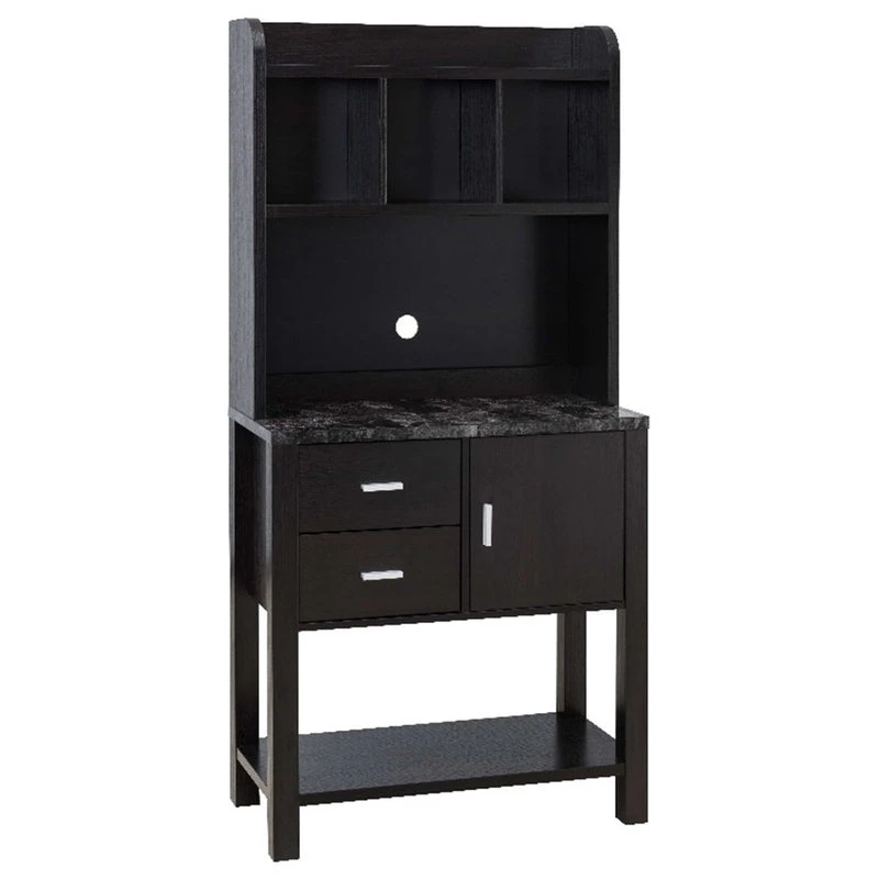 Smart Home Furniture 2-Drawer Wood Baker's Cabinet In Red Cocoa/Black 3 Smart Home Furniture 2-Drawer Wood Baker's Cabinet In Red Cocoa/Black