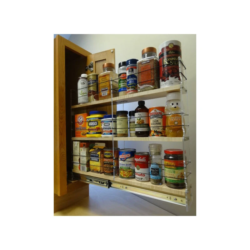 3x3x22 Spice Rack Drawer, Cream 5 3x3x22 Spice Rack Drawer, Cream - Image 3