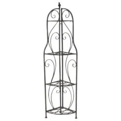 Traditional Black Metal Bakers Rack 63377 -Kitchen Storage Store 64d1b9510052375f 7980 w800 h800 b1 p0