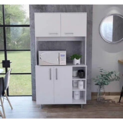 FM FURNITURE Colorado Pantry Cabinet, White 13 FM FURNITURE Colorado Pantry Cabinet, White -Kitchen Storage Store 666157d803515866 1831 w800 h800 b0 p0
