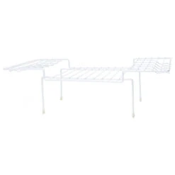 YBM Home Wire Kitchen Counter And Cabinet Helper Shelf, White