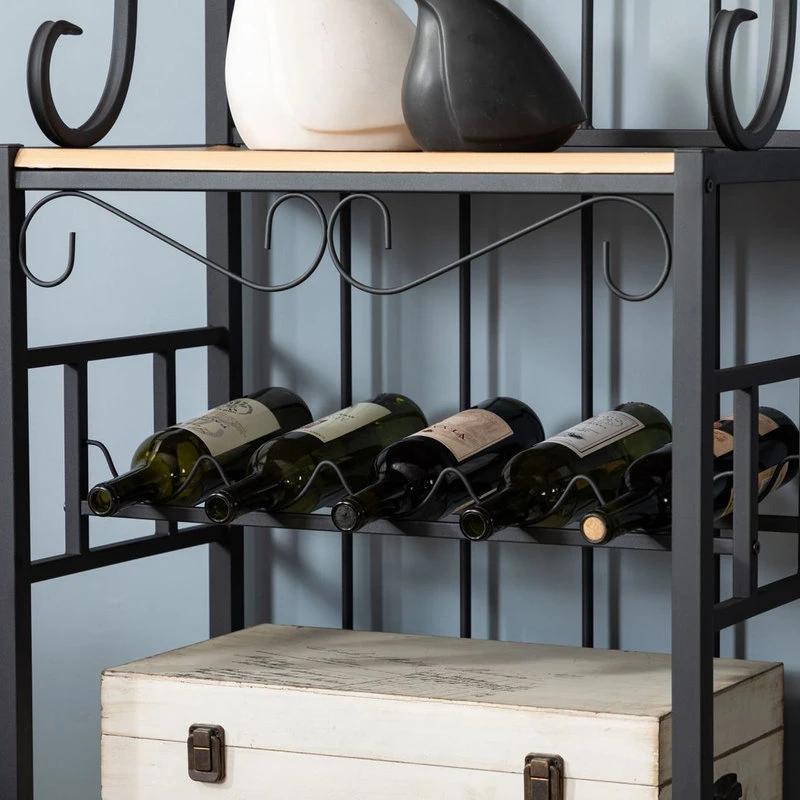 Boraam Praha Metal Bakers Rack With Black Finish 12503 8 Boraam Praha Metal Bakers Rack With Black Finish 12503 - Image 6