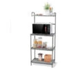 Costway 4-Tier Baker's Rack Microwave Oven Stand Shelves Storage Rack Organizer