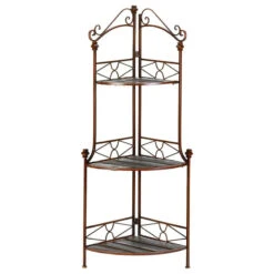 Metal Corner Baker's Rack Shelf Unit