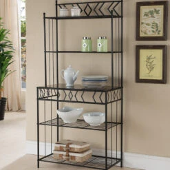 Mason Metal 5-Tier Baker's Rack, Black 9 Mason Metal 5-Tier Baker's Rack, Black -Kitchen Storage Store 6c81496709023a68 4057 w800 h800 b0 p0