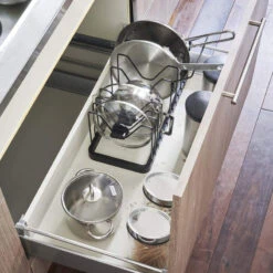 Adjustable Pot Lid Organizer, Steel, Black -Kitchen Storage Store 6cc172810e9de5f6 9584 w800 h800 b0 p0