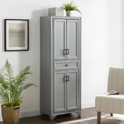 Crosley Tara Pantry Distressed Gray -Kitchen Storage Store 6f71ee430f73b8ba 0114 w800 h800 b0 p0