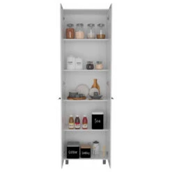 HomeRoots Thea White Pantry Cabinet -Kitchen Storage Store 72315359026c34f9 8464 w800 h800 b1 p0