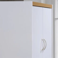 Home Square 4 Shelf Wood Kitchen Pantry Set In White (Set Of 2) 9 Home Square 4 Shelf Wood Kitchen Pantry Set In White (Set Of 2) -Kitchen Storage Store 7281021901de6c44 1250 w800 h800 b0 p0