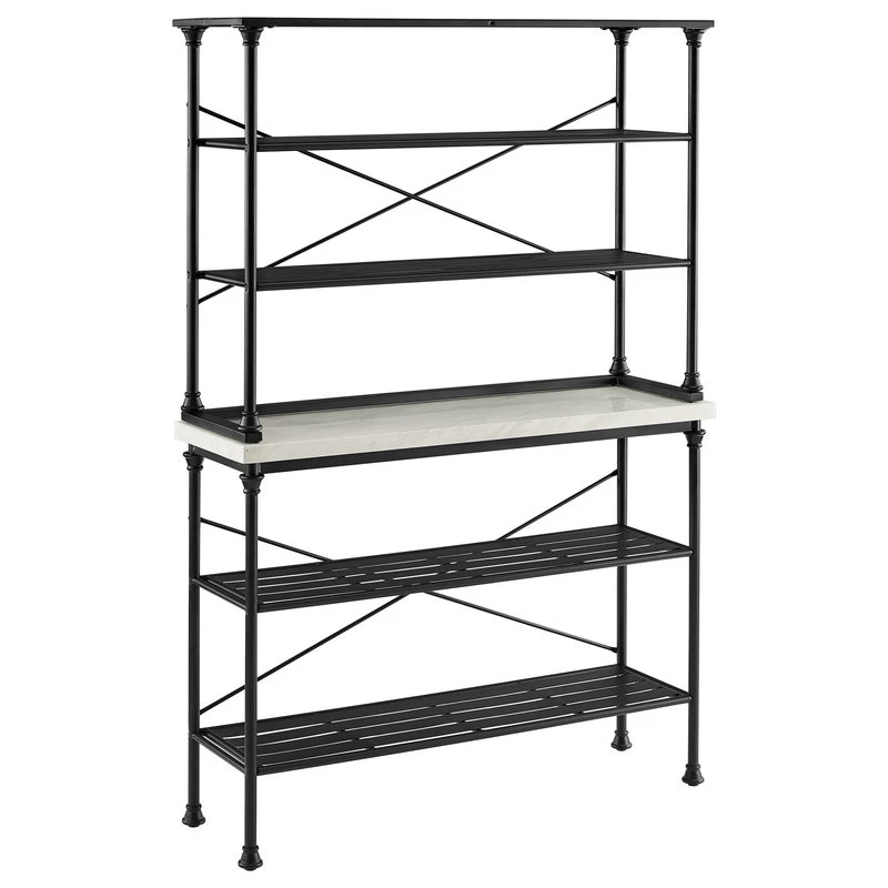 Crosley Madeleine Baker's Rack Console And Hutch 3 Crosley Madeleine Baker's Rack Console And Hutch