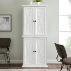 Crosley Clifton Tall Pantry Distressed White 2 Stackable Pantries 21 Crosley Clifton Tall Pantry Distressed White 2 Stackable Pantries -Kitchen Storage Store 755103650f73ba37 0161 w800 h800 b0 p0