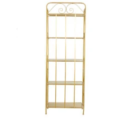 Gold Iron Glam Bakers Rack, 67"x24"x13" 560045 11 Gold Iron Glam Bakers Rack, 67"x24"x13" 560045 -Kitchen Storage Store 76915ecf01731f37 2194 w800 h800 b1 p0