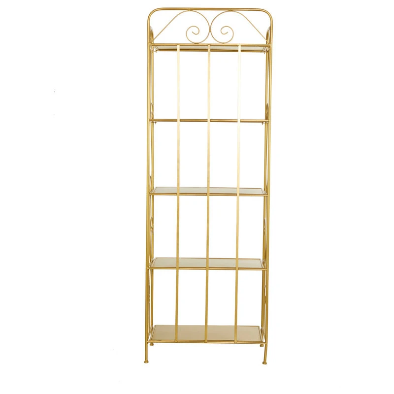 Gold Iron Glam Bakers Rack, 67"x24"x13" 560045 6 Gold Iron Glam Bakers Rack, 67"x24"x13" 560045 - Image 4