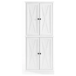 Crosley Clifton Tall Pantry Distressed White 2 Stackable Pantries 16 Crosley Clifton Tall Pantry Distressed White 2 Stackable Pantries -Kitchen Storage Store 7751c55b0f73ba23 0161 w800 h800 b1 p0