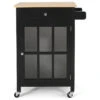 Medway Contemporary Glass Paneled Kitchen Cart 1 Medway Contemporary Glass Paneled Kitchen Cart -Kitchen Storage Store 78416d06004b1bef 3035 w800 h800 b1 p0