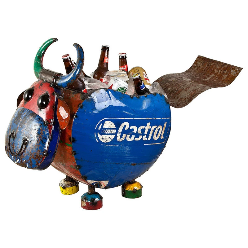 Barnyard Bull Decorative Cooler 3 Barnyard Bull Decorative Cooler