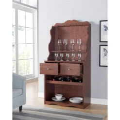 Furniture Of America Hazleton Wood Multi-Storage Baker Rack In Vintage Walnut 10 Furniture Of America Hazleton Wood Multi-Storage Baker Rack In Vintage Walnut -Kitchen Storage Store 7db1d4940c1843cb 9996 w800 h800 b0 p0
