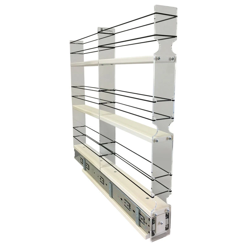 2x3x22 Spice Rack Drawer, Cream 3 2x3x22 Spice Rack Drawer, Cream