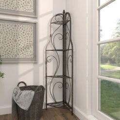 Traditional Black Metal Bakers Rack 63377 -Kitchen Storage Store 82d17fdf02d076e3 7980 w800 h800 b0 p0