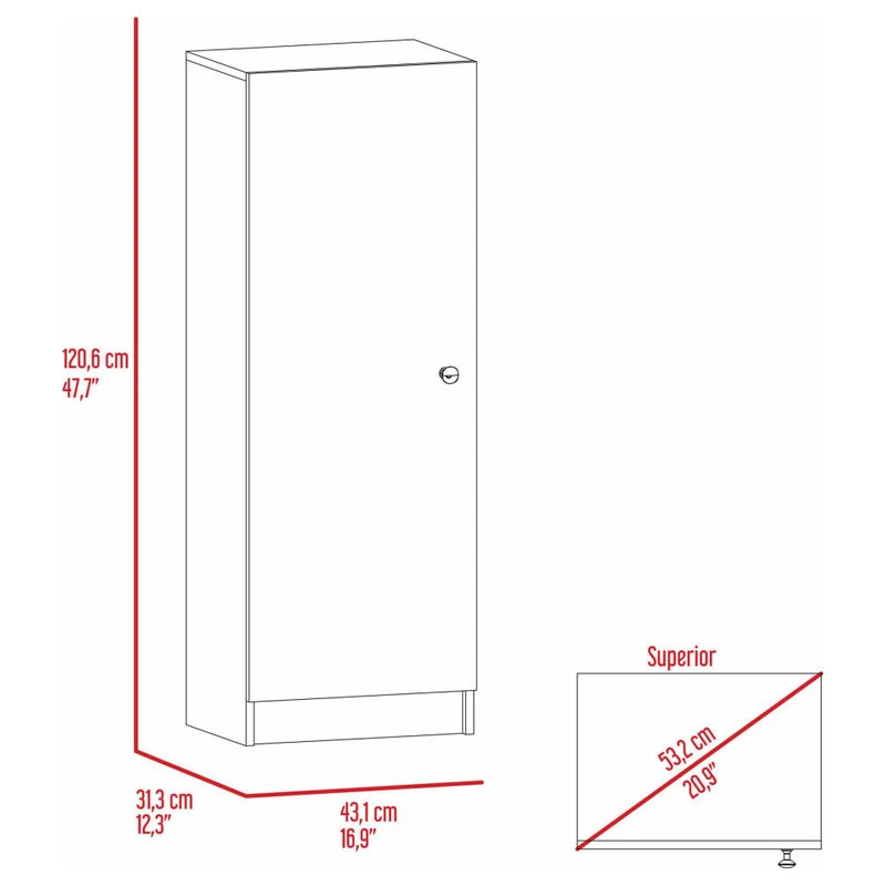 FM FURNITURE Miami Pantry, Black Wengue 9 FM FURNITURE Miami Pantry, Black Wengue - Image 7